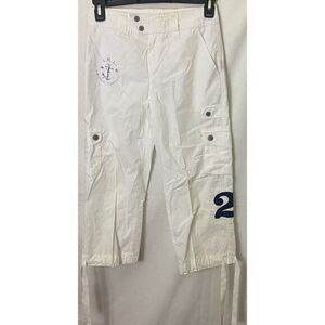 Lauren Ralph Lauren Womens Cargo‎ Capris 2P Petite Pockets 2